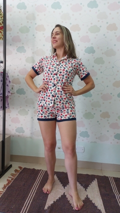 Pijama modelo americano na internet
