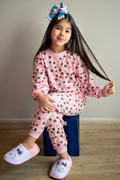 Pijama comprido infantil malha T-08 a T-12 (menina - estampas variadas) - comprar online