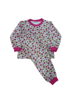 Pijama flanelado infantil T-08 a T-12 (menina - estampas variadas) - loja online