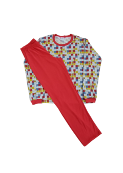 Imagem do Pijama comprido adulto feminino P ao G (Estampas variadas)