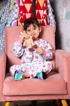 Pijama flanelado infantil T-08 a T-12 (menina - estampas variadas) - comprar online