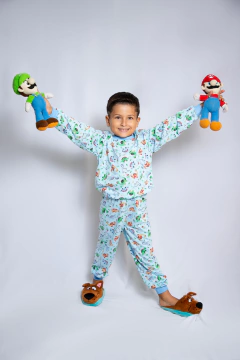 Pijama comprido infantil malha T-08 a T-12 (menino - estampas variadas) na internet