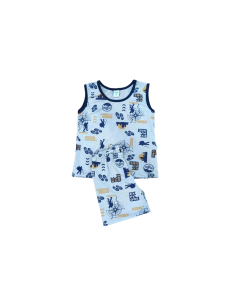 Pijama Curto Infantil T-08 ao T-12 (estampas variadas) - loja online