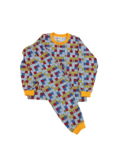 Pijama comprido malha bebê P ao GG (menino - estampas variadas)