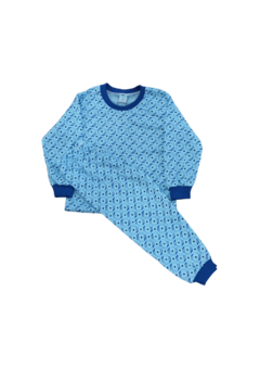 Pijama comprido infantil malha T-02 a T-06 (menino - estampas variadas)