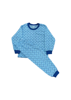Pijama comprido infantil malha T-08 a T-12 (menino - estampas variadas)