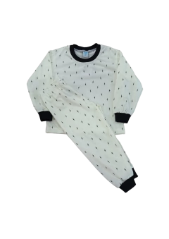 Imagem do Pijama comprido infantil malha T-08 a T-12 (menino - estampas variadas)
