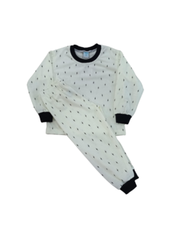Pijama comprido malha bebê P ao GG (menino - estampas variadas) - loja online