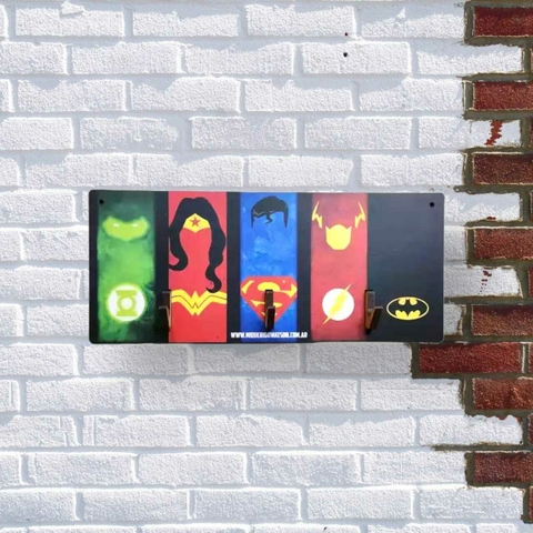 PERCHERO o CUELGA LLAVES - SUPERHEROES