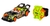 Auto De Carrera A Radio Control Wrist Racers Neón Muñequera