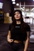 remera crop eighth co + gorro cuff beanie en internet