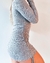 Vestido de lanilla con frunce. - tienda online