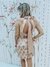 VESTIDO CORTO FLEQUITOS, LAZO ATADO AL CUELLO - comprar online