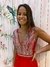 VESTIDO ESCOTE EN V BORDADO EN GUARDA - comprar online