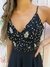 VESTIDO CORTO BORDADO A MANO CON LAZO EN LA ESPALDA - comprar online