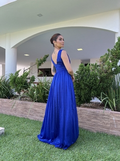 Vestido festa tule aurora plissado busto