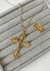 Colar Longo Crucifixo Arabesco