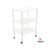 Carrinho Auxiliar Estética Cg3 Branco Luxo 3 Tampos - comprar online