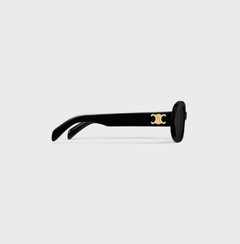 ÓCULOS DE SOL CELINE TRIOMPHE 01 EM ACETATO PRETO OVAL - Óticas RK