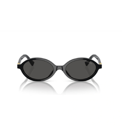 Óculos de Sol Miu Miu oval preto- 0MU 04ZS 1AB5S050 - comprar online