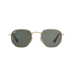 Ray-Ban Hexagonal Dourado Lente Preto