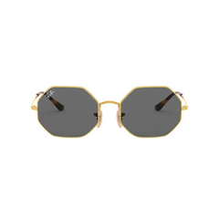 Ray-ban Octagonal Dourado Lente Preta