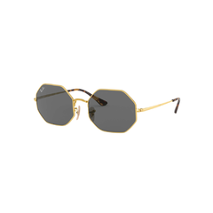 Ray-ban Octagonal Dourado Lente Preta - comprar online