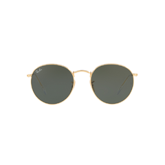Ray-Ban Round Metal Lente Preta