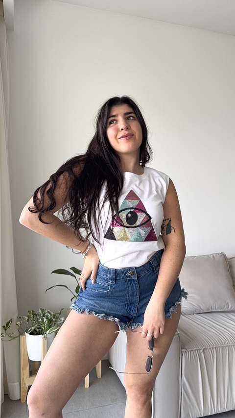Musculosa Escote Redondo Triángulo Colores - comprar online