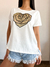 Remera Corazón Flor - comprar online