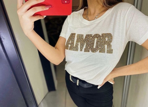 Remera Amor Dorado