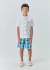 Conjunto bata gola padre e bermuda xadrez