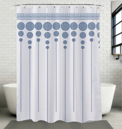 CORTINA ESTAMPADA ARTICULO FG004- MANDALA  - MODELO BLUE