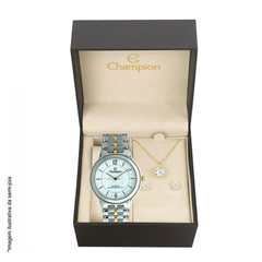 RELÓGIO CHAMPION FEMININO AÇO PRATA CH22135D