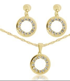 CONJUNTO FOLHEADO CIRCULO ESTRAZ