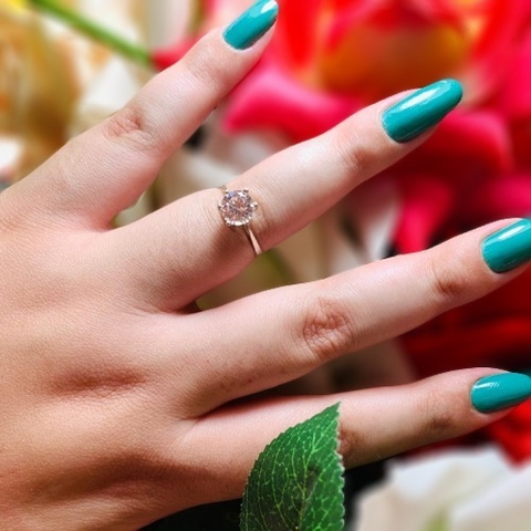 ANEL SOLITÁRIO DE PRATA