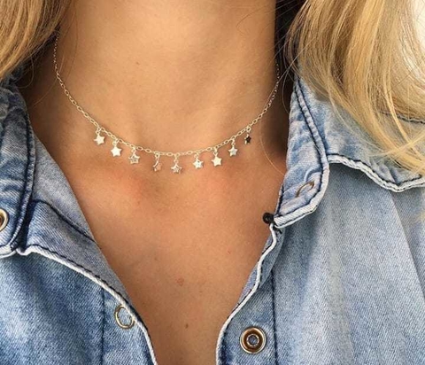 COLAR CHOKER EM PRATA 925