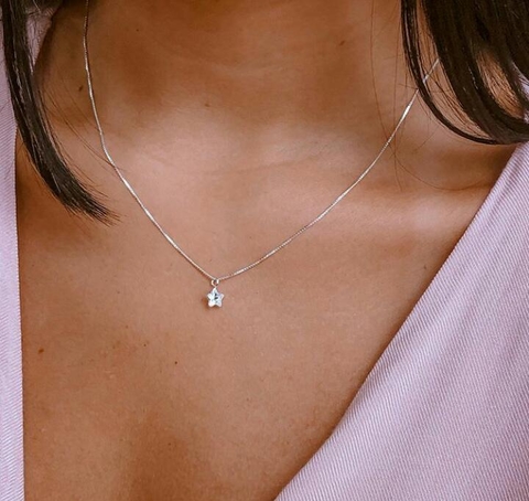 PONTO DE LUZ DE ESTRELA DE PRATA