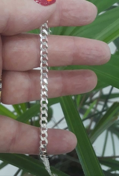 PULSEIRA MASCULINA  PRATA MACIÇA 925 GRUMET 5MM