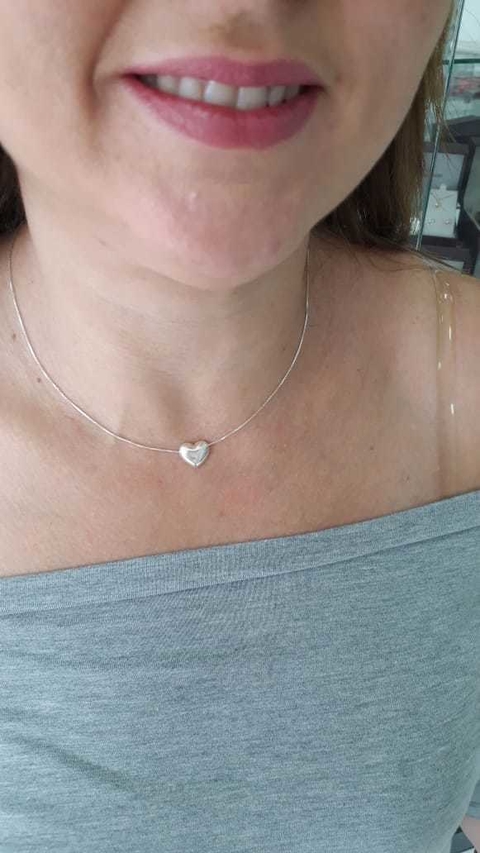 GARGANTILHA PRATA CORAÇÃO