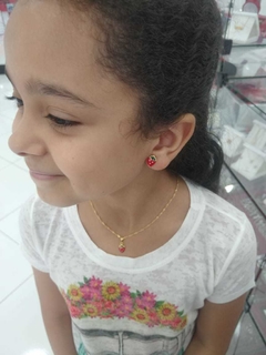 CONJUNTO FOLHEADO MORANGUINHO - comprar online