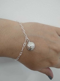 PULSEIRA PRATA VOLEY MEIA BOLA