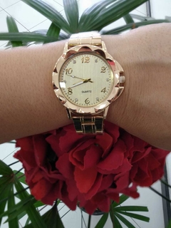 RELÓGIO QUARTZ DOURADO