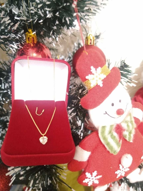 PONTO DE LUZ FOLHEADO CORAÇAO