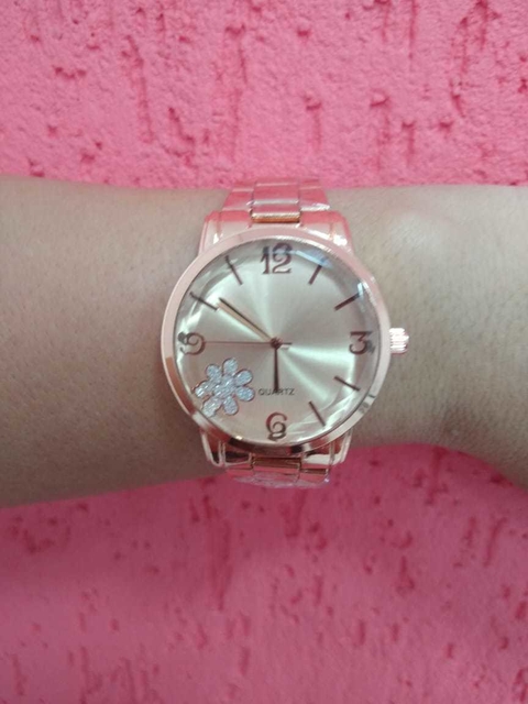 RELOGIO QUARTZ ROSE