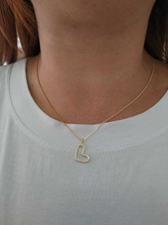 GARGANTILHA CORAÇÃO ZIRCONIA