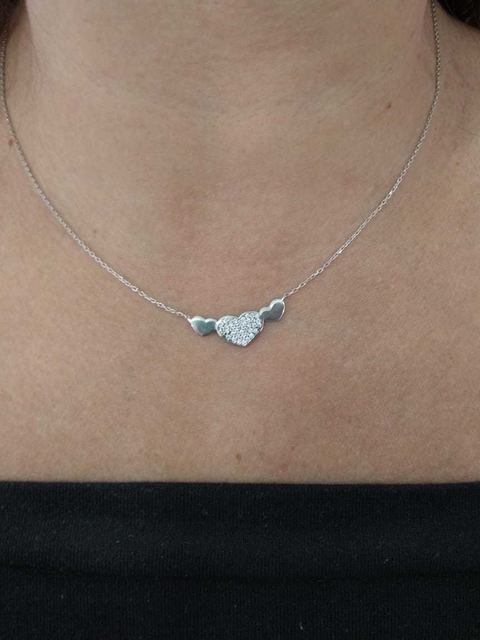 GARGANTILHA PRATA CORAÇÃO