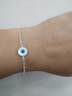 PULSERA PRATA OLHO GREGO