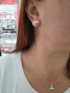 CONJUNTO PRATA RABO DE BALEIA