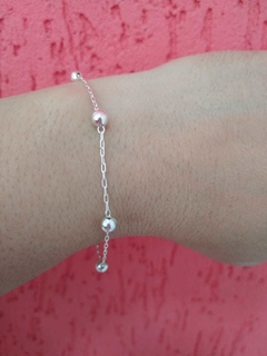 PULSEIRA PRATA BOLA
